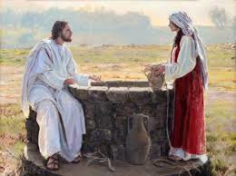 painting of Jesus at the well talking to Maria Magdalena